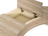 Irregular Coffee Table with flip top and hidden storage compartment W3040P455723