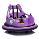 ZUN 12V ride on bumper car for kids,electric car for kids,1.5-5 Years Old,W/Remote Control, LED Lights, W1396132723