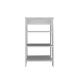 White Freestanding Bathroom Shelf with Open Storage B062P252188