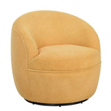 Galleria 360 Swivel Teddy Sherpa Barrel Chair, Yellow T2574P241775