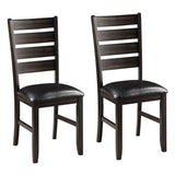 Black and Espresso Ladder Back Side Chairs B062P182738