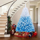 6ft Flocked Christmas Tree - 820 Branch Tips, Fireproof PVC, 3-Section Assembly, Metal 86998405