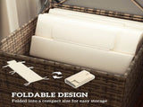 Outsunny Foldable Lounge Chair Cushion Set of 2, UPF50 230gsm Olefin and 25D High-Density Foam, W2225P485598