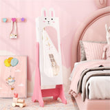 Kids White Vanity Set Princess Makeup Dressing Table And Chair Set With Jewelry Armoire 98772861