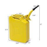 20L US Standard Cold-rolled Plate Petrol Diesel Can Gasoline Bucket with Oil Pipe Yellow 2 Pairs of 72849124