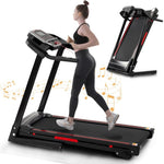 ZUN Folding Treadmills for Home - 3.5HP Portable Foldable with Incline, Electric Treadmill for Running 49905196