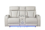 ZUN Fortuner Modern Style Upholstery Recliner Loveseat Made with Wood & Massage Function Included-Beige B009P287719