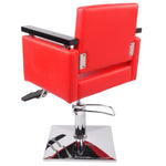 ZUN Hair Beauty Equipment Hydraulic Barber Chair Modern Red Styling Salon Haircut 99235693