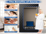 Portable sauna tent room-Black 63593722
