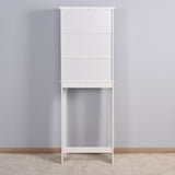 Bathroom Wooden Storage Cabinet Over-The-Toilet Space Saver with a Adjustable Shelf 23.62x7.72x67.32 W40935619