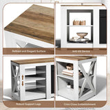 Brown countertopwashed white cabinet 149 * 40 * 60cm embossed particleboard with triamine 31287090