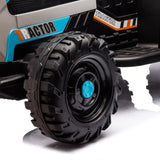 ZUN Ride on Tractor with Trailer,12V Battery Powered Electric Tractor Toy w/Remote Control,electric car 17825451