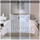 Twin/Twin XL Metallic Printed Comforter Set B03595920