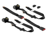 2Pcs Universal Retractable 3 Point Seat Belt Car Vehicle Safety Belt Harness Set 14993563
