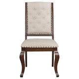 Cream and Antique Java Tufted Back Dining Chair B062P153690