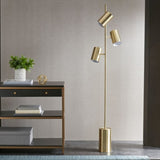 ZUN 3-Light Metal Floor Lamp B035100336