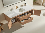 48" Wall Mounted & Floating Single Vanity with Ceramic Sink W1826P308973
