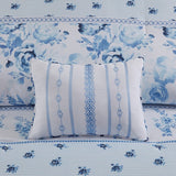 Full/Queen Floral Striped Comforter Set B035P203250