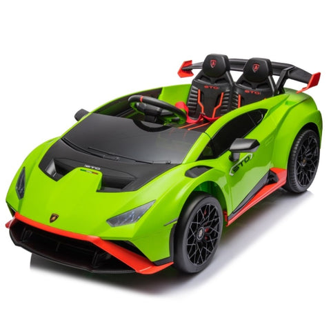 ZUN Lamborghini Huracan Sto 24V Kids Electric Ride-On Drift Car: Speeds 1.86-5.59 MPH, Ages 3-8, Foam W1152P163326