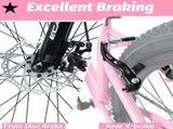 24 Inch Youth Mountain Bike with 7 Speeds & Front Suspension Durable Steel Frame, Alloy Rims & Disc W709P463455