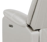 Challenger Modern Contemporary LED Power Recliner Chair made with wood and metal frame in Beige B009P294755
