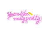 27.5" x 12" Pink LED Neon Wall Decor, Large Light Sign with Remote Control & Power Adapter, for 30176961