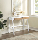 Hilton Desk In White/Natural 29281-WHN