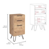 Augusta Light Dresser, Hairpin Legs, Superior Top,Three Drawers -Light Oak B20091822