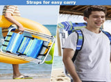Folding Beach Chair Set of 2 for Adults, 4 Position Portable Backpack Foldable 58603294