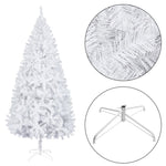 ZUN 7FT Iron Leg White Christmas Tree with 950 Branches 89110118