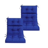 2 Pcs Set High Back Patio Chair Cushions, Tufted Rocking Chair Cushions, Adirondack Cushions for W419P287334