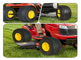 Set of 2 20x10.00-8 Lawn Mower Tires and Wheel Assembly, 4-Ply Tubeless Turf Tread Heavy Duty, 3.5" W1364P445941