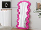 Flannel Full Length Wave rose Floor Mirror for Bedroom living room Hanging or Against The Wall 76225535