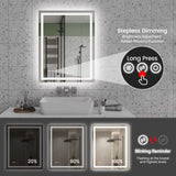 28"*36"LED Bathroom Mirror,Front-Lit and Back-Lit, Stepless Dimmable, 3 Colors CRI90, Brightness T3177P320624