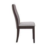 ZUN Set of 2 Fabric Upholstered Dining Chairs in Espresso B016P223110