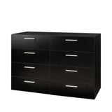 ZUN FCH 8 Drawer Double Dresser for Bedroom, Wide Storage Cabinet for Living Room Home Entryway, Black 98134933