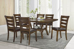 ZUN Transitional Style Unique Back Design Set of 2pc Wooden Side Chairs Brown Finish Dining Room B01156048