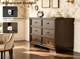 () Double-Row 6-Drawer Chest Painted MDF Drawer Unit Painted Drawer Dresser 71136412