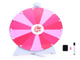 24" Spinning Prize Wheel with Foldable Stand Stand-Up & Tabletop Fortune Wheel - Pink 59307711