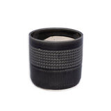 3 Pieces Ceramic Flowerpot, Modern Planter for Patio, Garden or Windowsills - Black W3273P322258