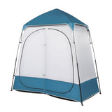 229*229*122cm Oxford Cloth Double Dressing Tent Blue/White 03192884