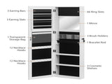 Retro PVC Wood Grain Coating Whole Body Mirror Decoration Storage Dressing Mirror Jewelry Mirror 35229024