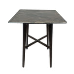 ZUN Modern Bar Height 42" Dining Table, Rubberwood Legs and Laminate Table Top, Paladina Marble Finish, 65503.00