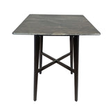 ZUN Modern Bar Height 42" Dining Table, Rubberwood Legs and Laminate Table Top, Paladina Marble Finish, 65503.00