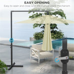 ZUN Outdoor beach umbrella/Sun Umbrella （Prohibited by WalMart） 45244496