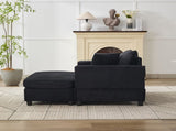 Chaise Lounge Chair Removable Storage Ottoman Accent Sofa Bed Upholstered Sleeper Couch Bed W1170P353050