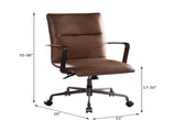 Indra Vintage Chocolate Top Grain Leather Office Chair B2726P333498