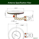 TA-A1 150 Miles TV Antenna Outdoor 01097980