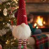 2PCS Set Christmas Gnomes 4.7x4.3x20.1in Indoor Outdoor Holiday Decorations for Party Cute Tabletop 91108827