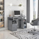 ZUN Complete Computer Workstation Desk With Storage, Grey 62969010